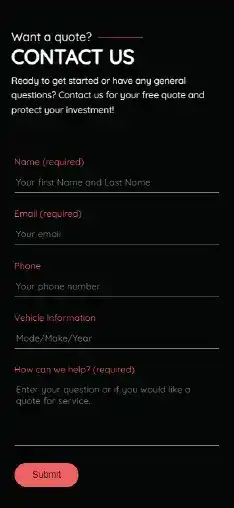 Wide Open Throttle contact us page